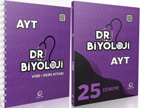 Oksijen 2026 Ayt Biyoloji Dr. Biyoloji Video Ders Kitabı + Deneme Seti 2 Kitap