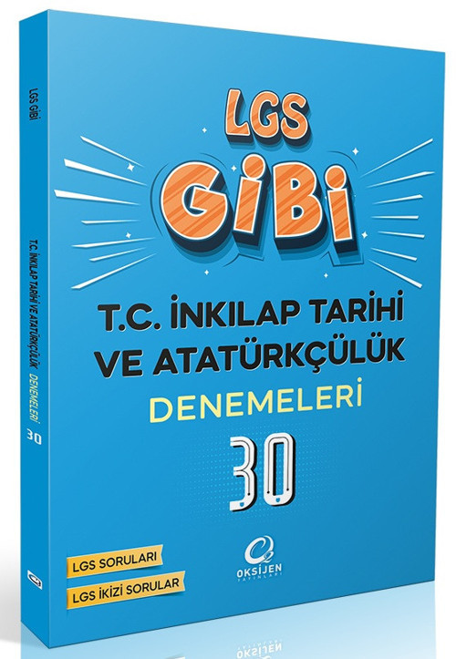 Oksijen 8. Sınıf İnkilap Tarihi Lgs Gibi 30 Lu Branş Denemeleri
