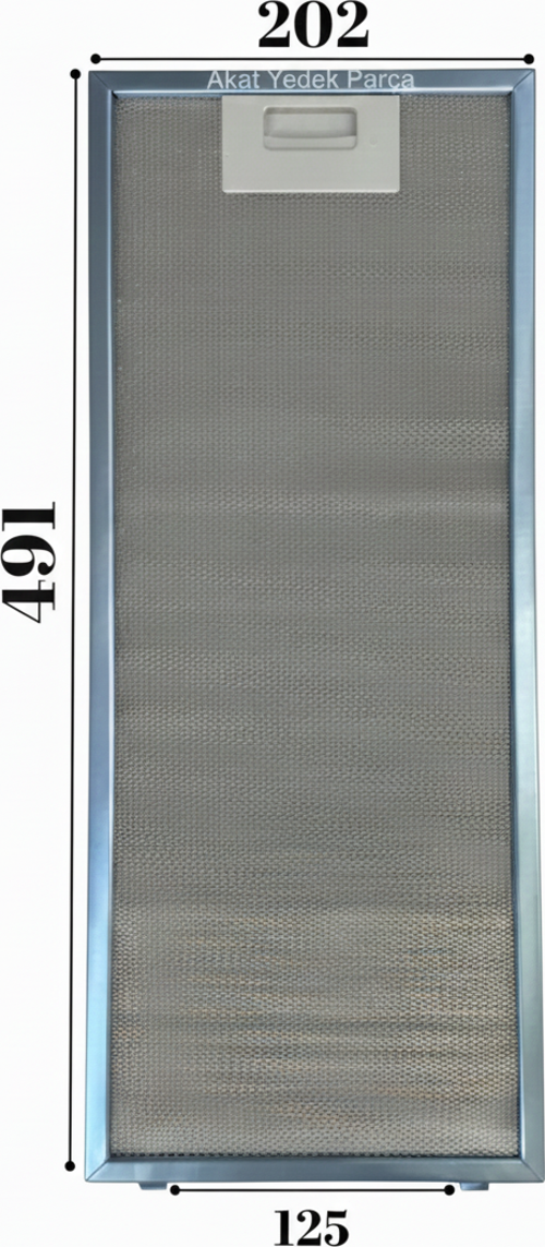 Mekappa İle Uyumlu Davlumbaz 20,2X49,1 CM Arka Ara 12,5CM Aspiratör Filtresi
