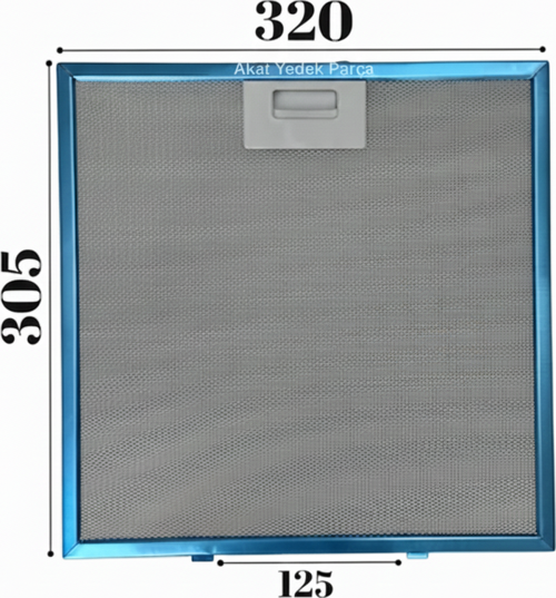 Simfer İle Uyumlu Davlumbaz 32X30,5 CM Arka Ara 12,5 CM Aspiratör Filtresi