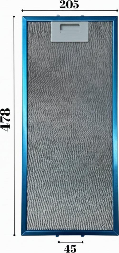 ICF İle Uyumlu Davlumbaz 20,5X47,8 CM Arka Aralık 4,5 CM Aspiratör Filtresi