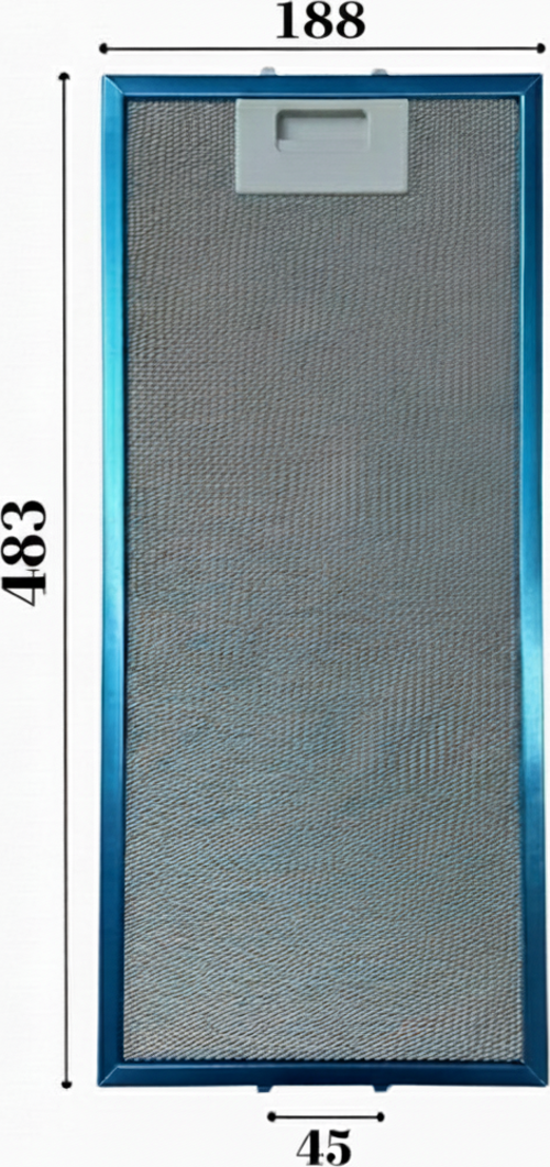 Hibsan İle Uyumlu Davlumbaz 18,8X48,3 CM Arka Ara 4,5 CM Aspiratör Filtresi