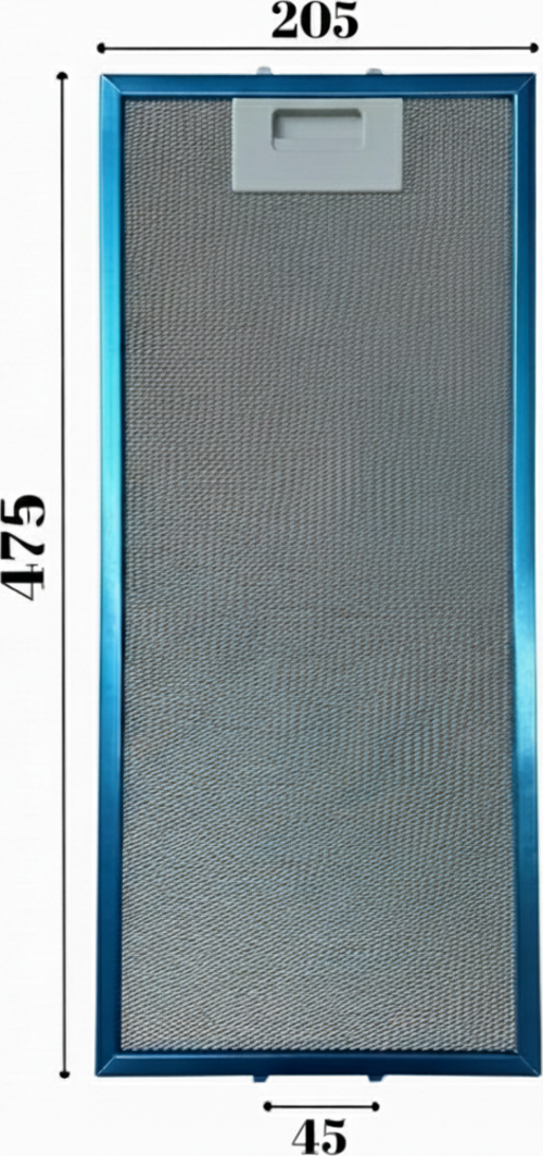 Beko İle Uyumlu Davlumbaz 20,5X47,5 CM Arka Ara 4,5 CM Aspiratör Filtresi