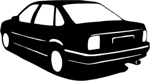 Opel Basık Araba - Araç, Oto, Laptop, Duvar Uyumlu Sticker 10*5 Cm