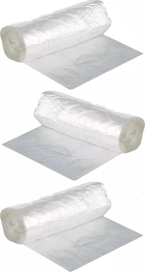 Çöp Poşeti Küçük 50 x 35 cm 40'lı 3 Rulo Şeffaf