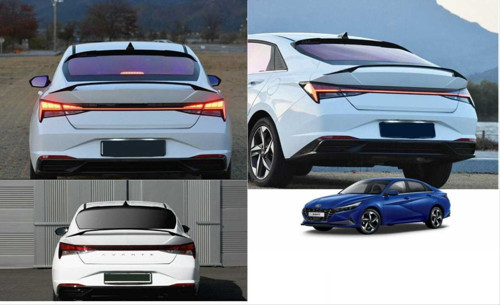 Hyundai elantra bagaj üstü spoiler yüksek pianoblack 2021+