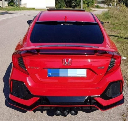 Honda civic fc5 uyumlu si bagaj üstü spoiler yüksek boyasız 2016+