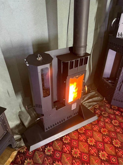 Double Type V3R Pelet Ve Odun Şöminesi (Eldiven Hediyeli)