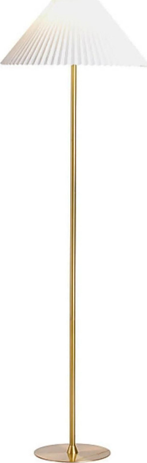 Lmd-Fr03 Conic Eskime Mat Gold Metal Lambader - Krem Kırma
