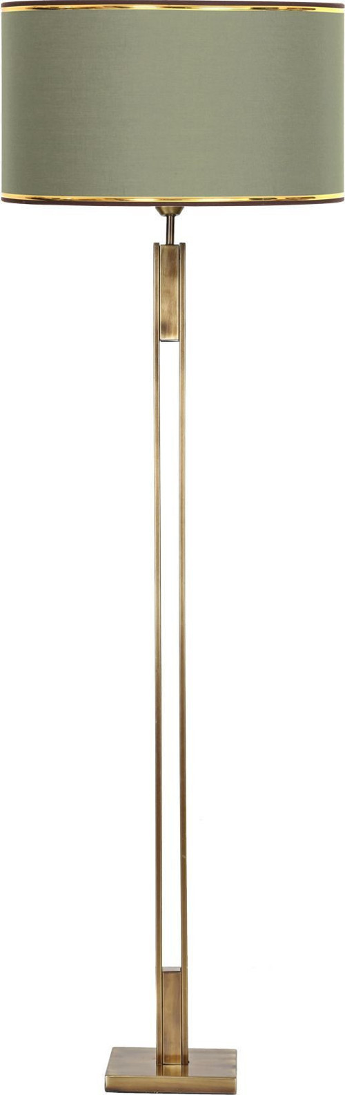 Memphis Antik Eskitme Kaplama Metal Lambader - Gold Haki