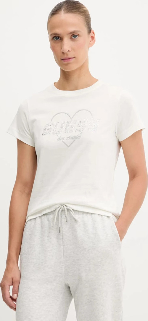 Narciso Bisiklet Yaka Kadın Beyaz T-shirt V5GI10K9RM1-G1O6