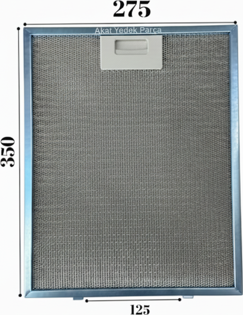 Termikel İle Uyumlu Davlumbaz 27,5X35 CM Arka Ara 12,5 CM Aspiratör Filtresi