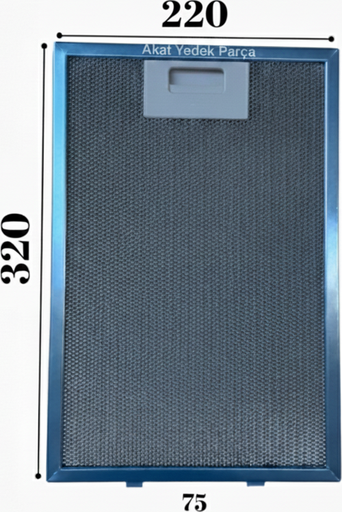 Bosch İle Uyumlu DKE685ASD Davlumbaz Metal Yağ Filtresi