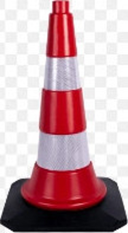 50 cm Trafik Ve Reklam Konisi (Kauçuk Tabanlı)