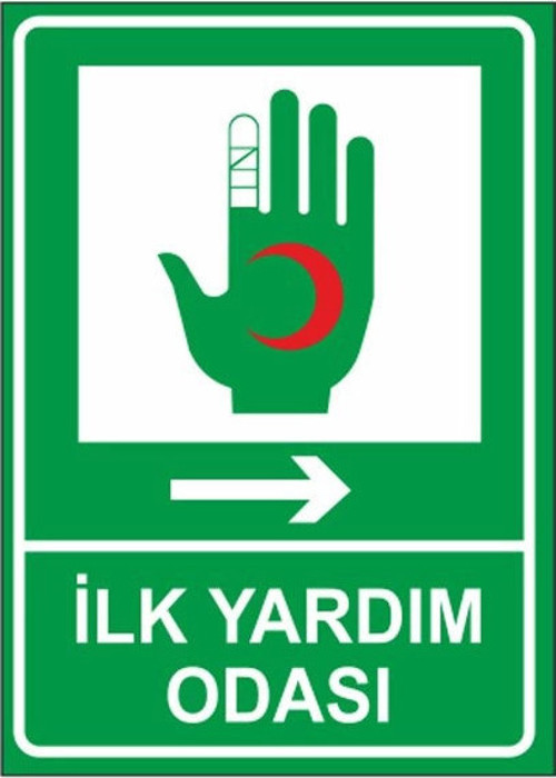 İlk Yardım Odası Levhası