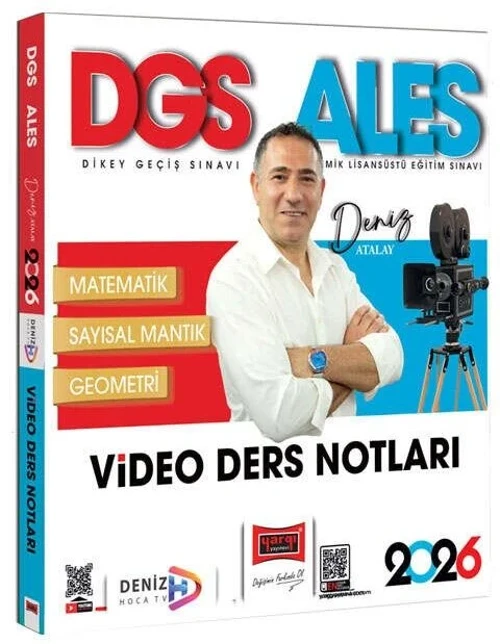 Yargı 2026 DGS ALES Matematik Sayısal Mantık Geometri Video Ders Notları - Deniz Atalay Yargı Yayınl