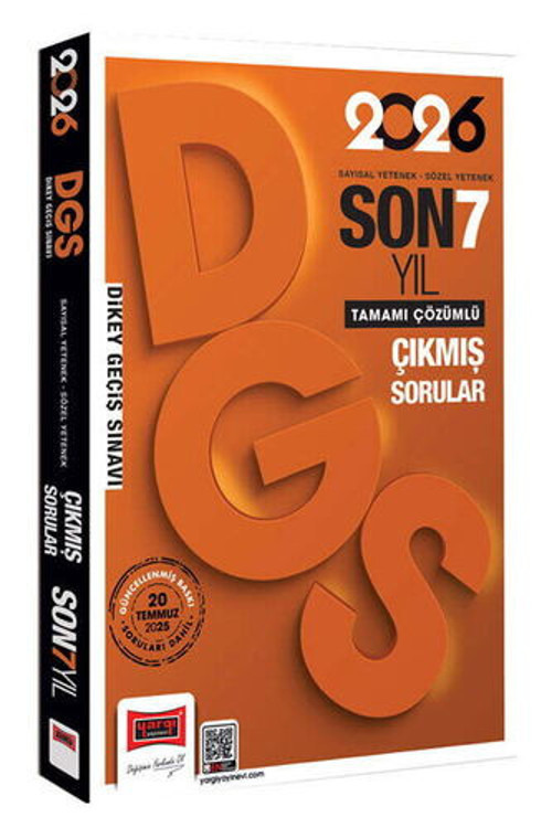Yargı 2026 DGS Sayısal-Sözel Yetenek Son 7 Yıl Çıkmış Sorular Yargı Yayınları