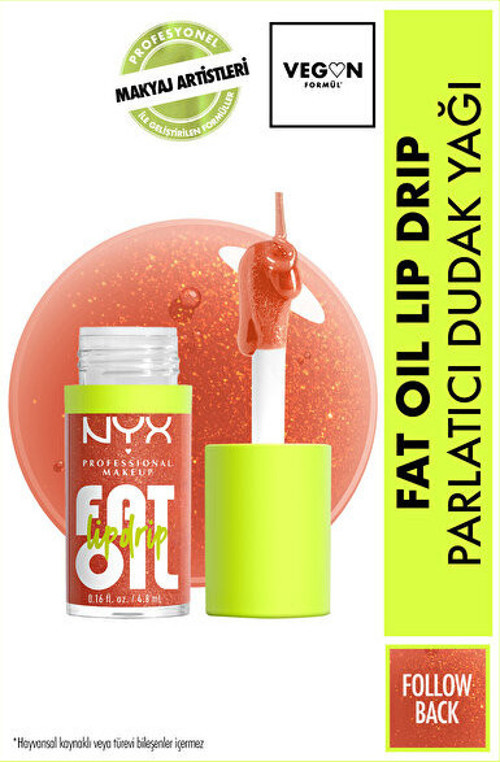 Fat Oil Lip Drip Parlatıcı Dudak Yağı - Follow Back