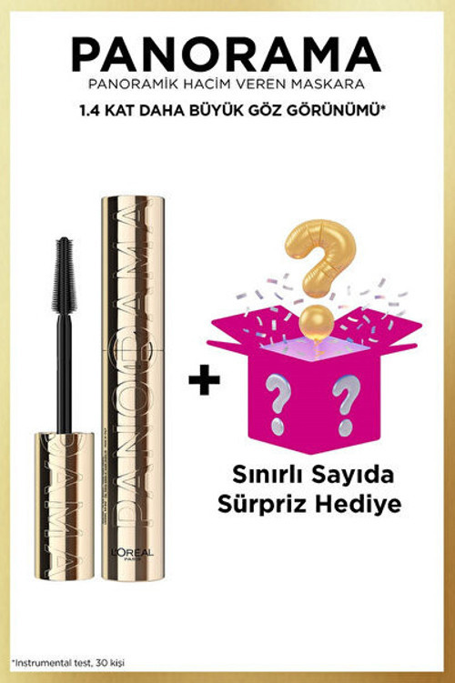 L'Oreal Paris Panorama Maskara Siyah + Sürpriz Kutu Hediye