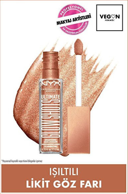 Ultimate Glow Shots Işıltılı Likit Göz Farı - 08 Twisted Tangerine