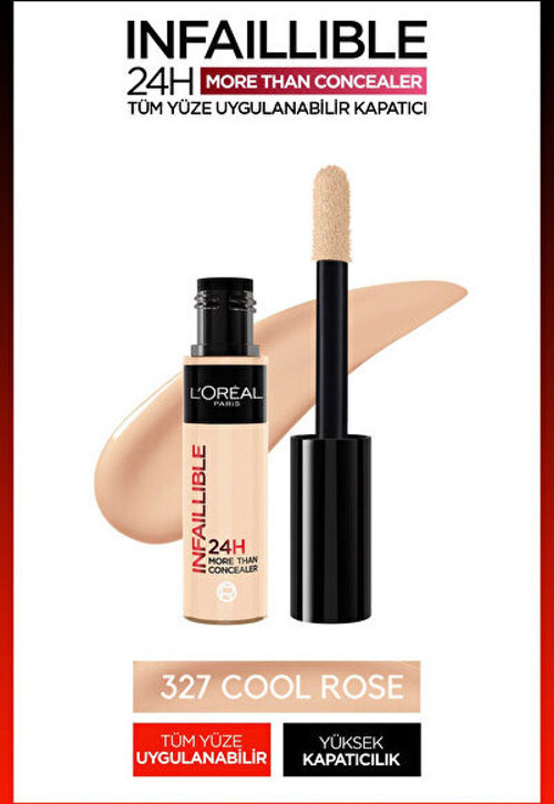 L'Oreal Paris Infaillible Tüm Yüze Uygulanabilir Kapatıcı 327 CoolRose Concealer