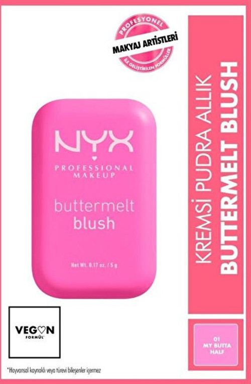 Buttermelt Blush Kremsi Pembe Pudra Allık - 01 My Butta Half