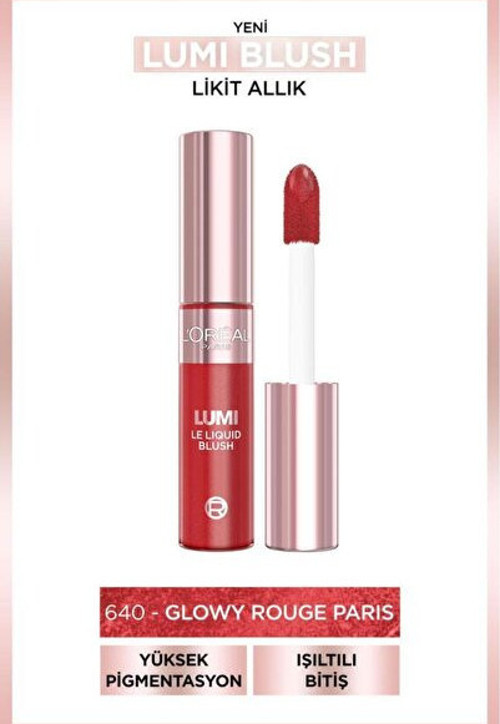 L'Oreal Paris Lumi Blush Likit Allık - 640 Glowy Rouge Paris