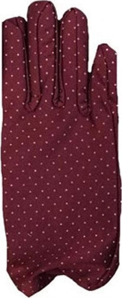 Parti Aksesuar Bordo Renk Puanlı Çocuk Eldiveni