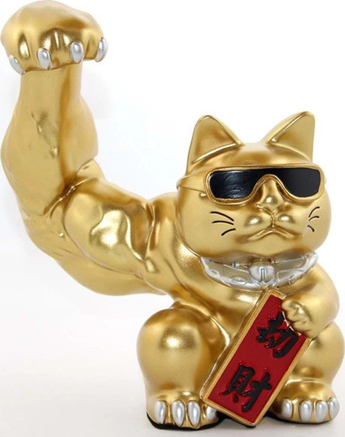 Polyester Şanslı Kedi Figürü Biblo