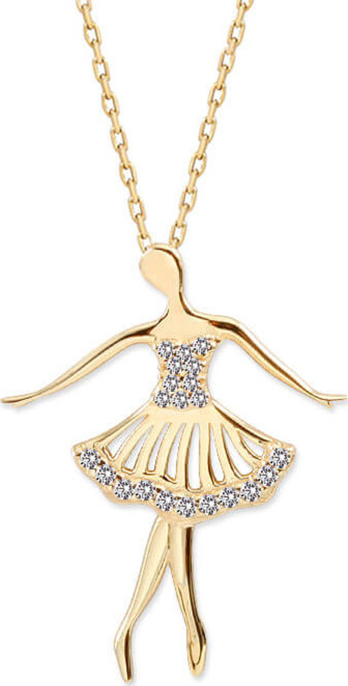 Altın Balerin Kolye (KLY0022)