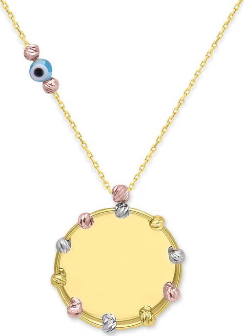 Altın 14 Ayar Dorikalı Plaka Kolye (KLY0467)