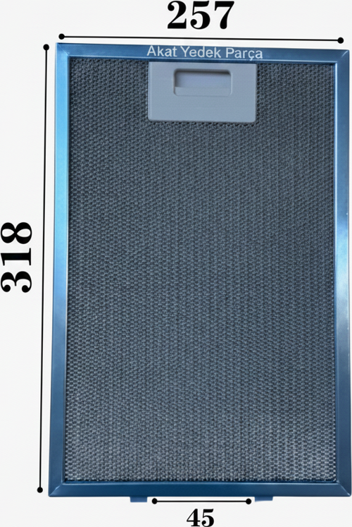 25,7 x 31,8 cm Aspiratör Davlumbaz Metal Yağ Filtresi 257x268mm