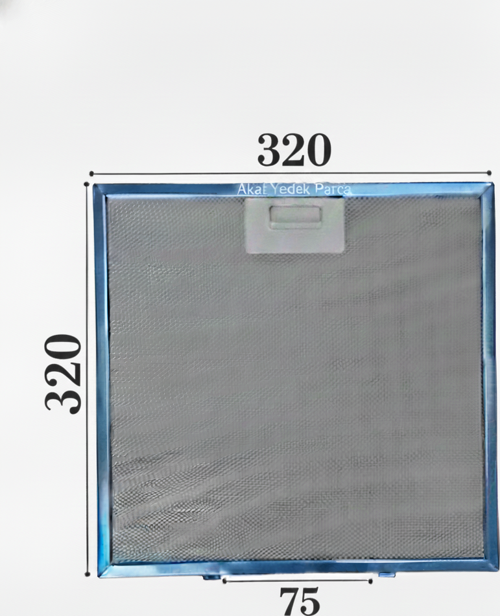 Siemens İle Uyumlu Davlumbaz 32X32 CM Arka Aralık 7,5 CM Aspiratör Filtresi