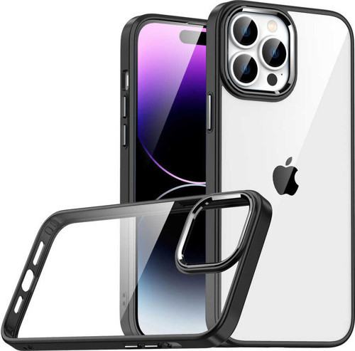 iPhone 14 Pro Max Uyumlu MKST Flora Kılıf-Siyah