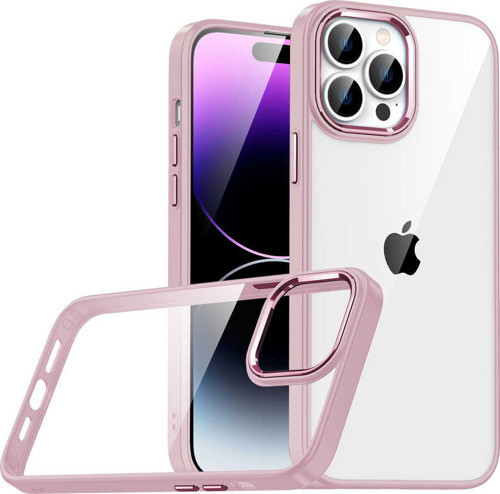 iPhone 14 Pro Max Uyumlu MKST Flora Kılıf-Rose Gold