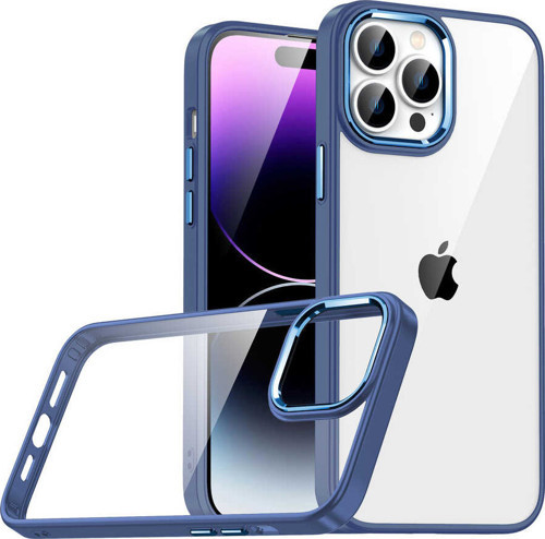 iPhone 14 Pro Max Uyumlu MKST Flora Kılıf-Sierra Mavi