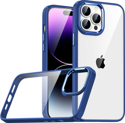 iPhone 14 Pro Max Uyumlu MKST Flora Kılıf-Lacivert