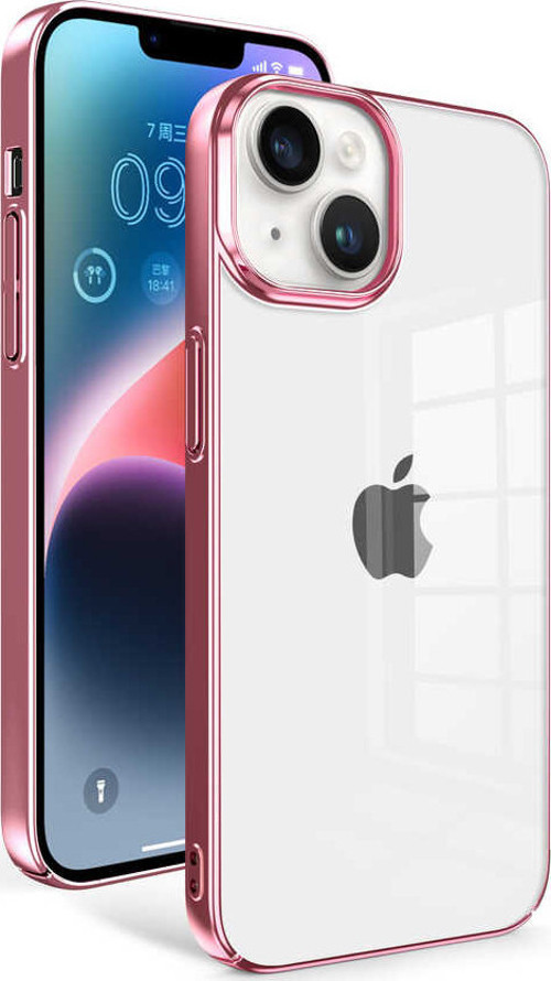 iPhone 14 Plus Uyumlu MKST Sun Kılıf-Rose Gold