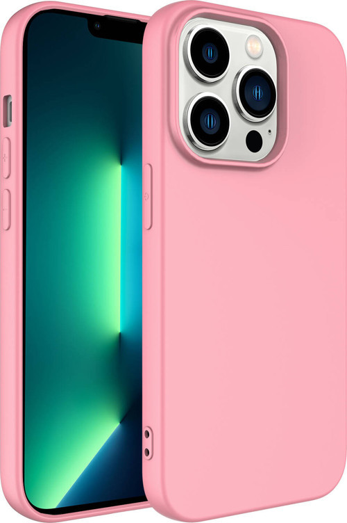 iPhone 14 Pro Max Uyumlu MKST LSR Lansman Kılıf-Pembe Açık