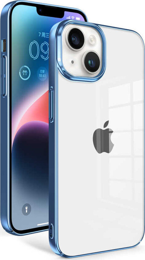 iPhone 14 Plus Uyumlu MKST Sun Kılıf-Mavi Açık