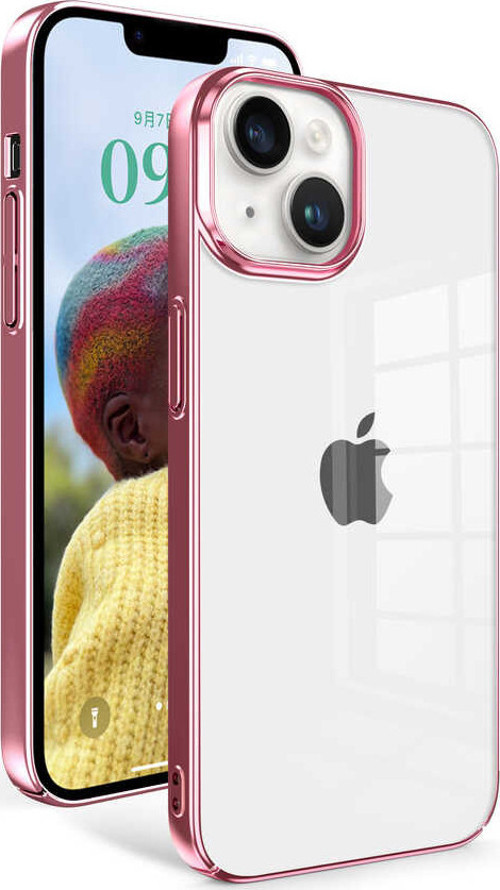 iPhone 14 Uyumlu MKST Sun Kılıf-Rose Gold