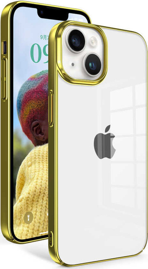 iPhone 14 Uyumlu MKST Sun Kılıf-Gold