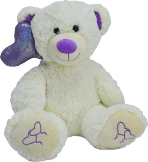 Sevimli Peluş Kalpli Balonlu Ayıcık Uyku Arkadaşım 30 cm