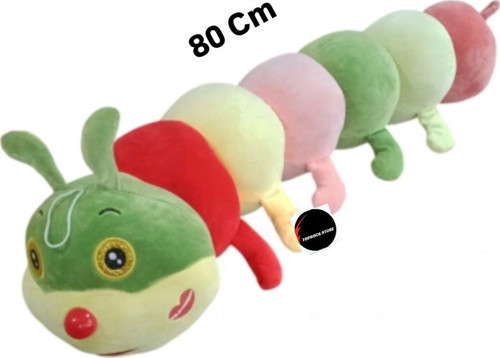 Sevimli Tırtıl Peluş Oyuncak Dev Boy Büyük Boy 80 Cm Hediyelik Uyku Arkadaşı