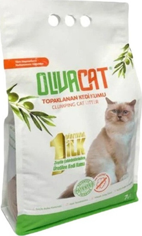 Toz Bırakmayan Kokusuz Zeytin Çekirdeği Doğal Kedi Kumu 7 Lt