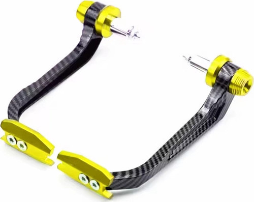 Motosiklet Manet Koruma Takımı Karbon Model Renk Sarı Üniversal