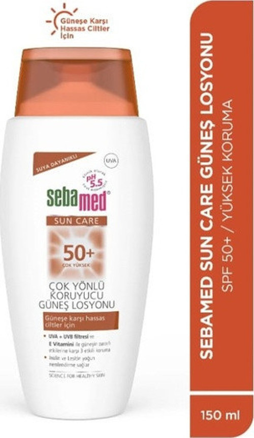 Sun Care Suya Dayanıklı SPF 50+ Çok Yönlü Koruyucu Güneş Losyonu 150 ML