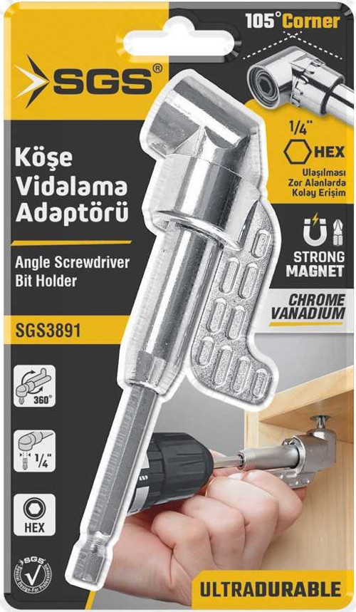 KÖŞE VİDALAMA ADAPTÖRÜ UZUN SGS3891