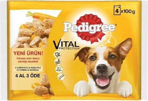 Yetişkin Pouch Köpek Maması 100Gr- 4 Adet