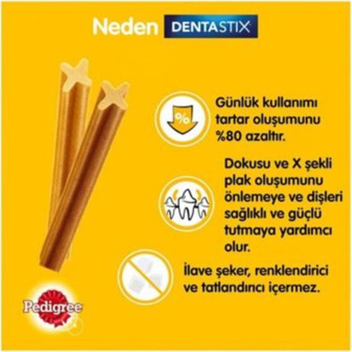 Dentastix Büyük Irk Şerit Köpek Ödül Maması 270 Gr (6 Adet)